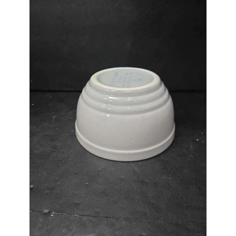 General Electric Refrigerator Bowl, Hall Ovenware Ceramic, Gray‎ & Yellow Decor